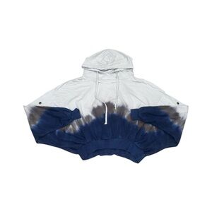 Young fabulous and broke blue tie dye hoodie